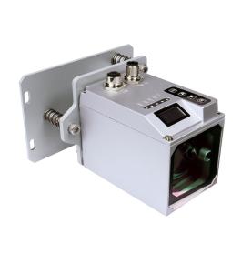 Phase-Shift Laser Rangefinder with Retro-Reflective Target for Overhead Cranes & Locomotives