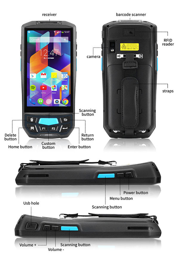 Android RFID Handheld PDA details Android RFID Handheld PDA details