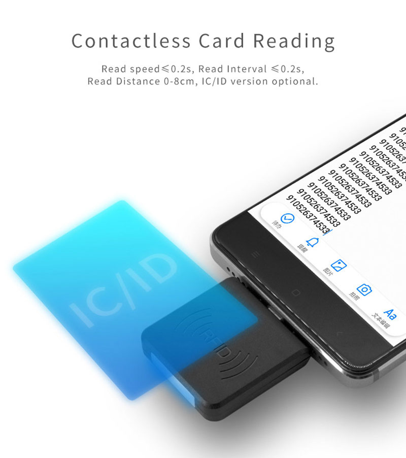 Frequency 13.56mhz Android Phone Microchip RFID Reader 3 Frequency 13.56mhz Android Phone Microchip RFID Reader 3