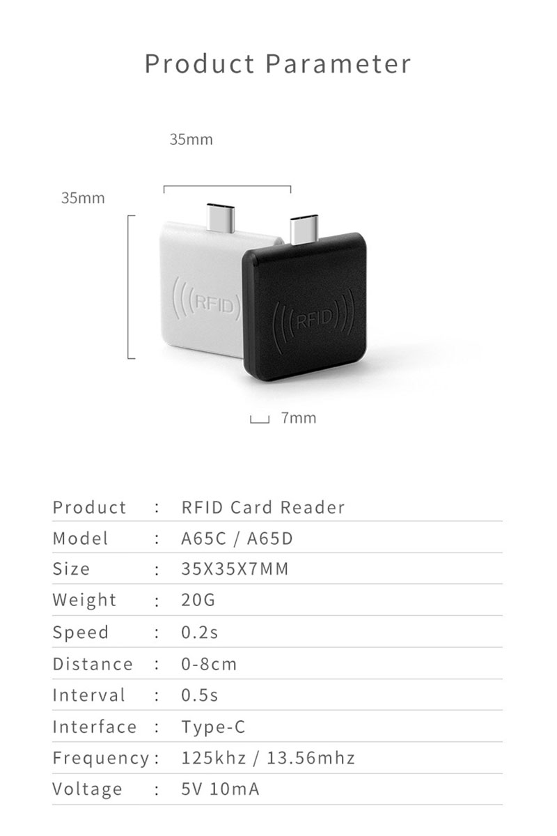 Frequency 13.56mhz Android Phone Microchip RFID Reader 11 Frequency 13.56mhz Android Phone Microchip RFID Reader 11