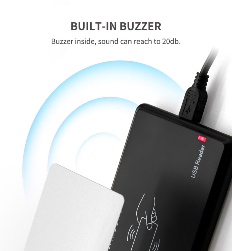 Desktop Contactless USB RFID Card Reader For 125khz Cards Tags 9 Desktop Contactless USB RFID Card Reader For 125khz Cards Tags 9