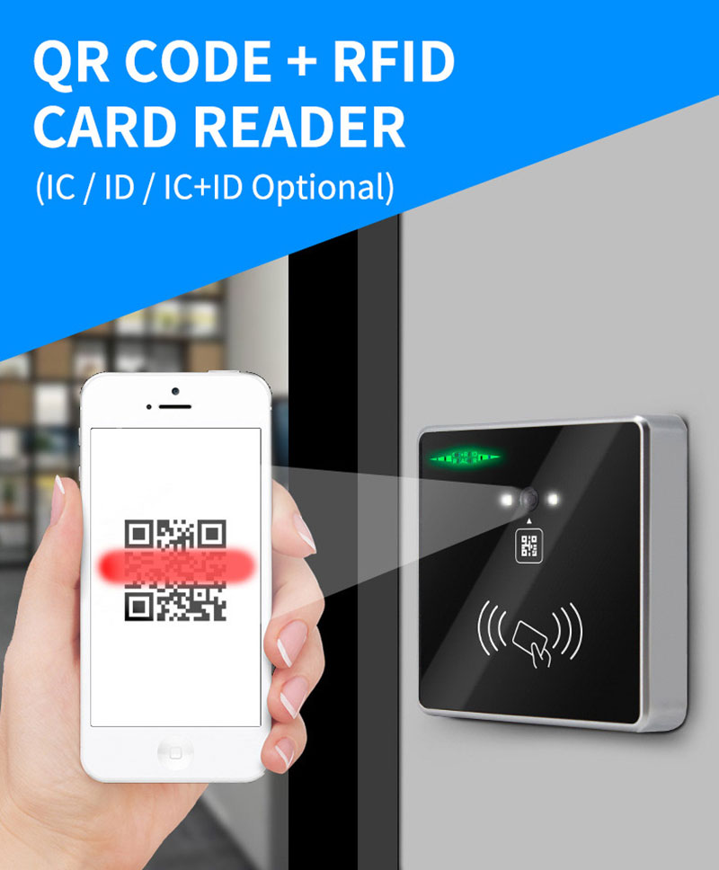 Multi Purpose QR Code Scanning RFID <a href=https://rfid-life.com/RFID-Access-Control-Equipments.html target='_blank'>Access Control</a> Reader Multi Purpose QR Code Scanning RFID Access Control Reader