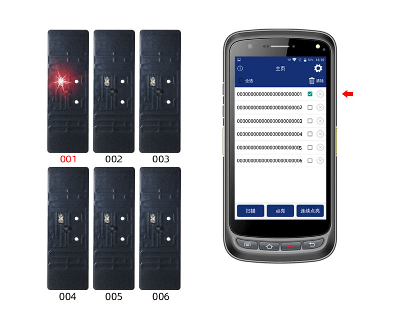 rfid electronic tag ultra high frequency passive anti-metal light positioning finding object tag luminous reminder item management 2 rfid electronic tag ultra high frequency passive anti-metal light positioning finding object tag luminous reminder item management 2