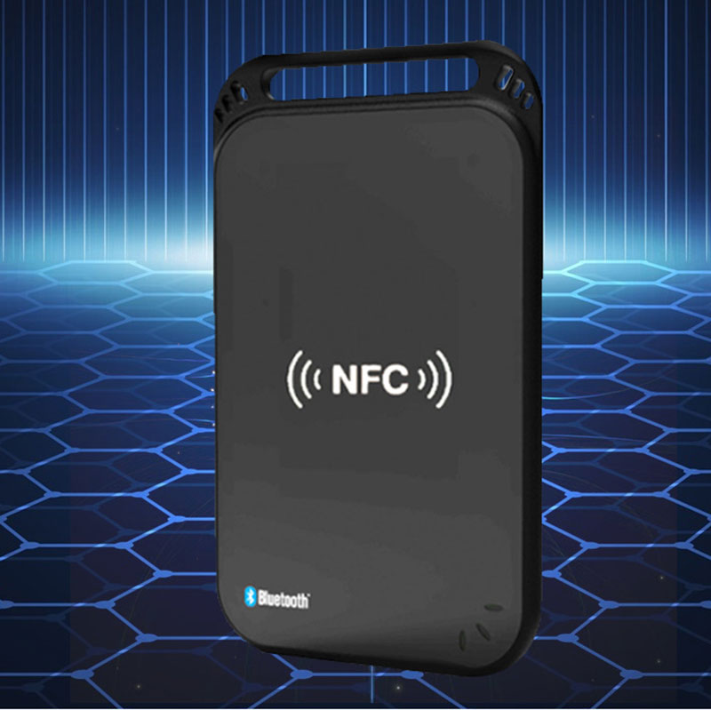 Bluetooth NFC card reader writer Bluetooth <a href=https://rfid-life.com/RFID-Card.html target='_blank'>RF<a href=https://rfid-life.com/product/ID-card-custom-induction-RFID-property-access-control-attendance-TK4100-chip-thick-card-125k-low-frequency-LF-member-white-card.html target='_blank'>ID Card</a></a> reader Bluetooth NFC card reader writer Bluetooth RF<a href=https://rfid-life.com/product/RFID-Card-Reader-For-Em4100-TK4100-SMC4001-Chip-Card.html target='_blank'>ID card Reader</a>