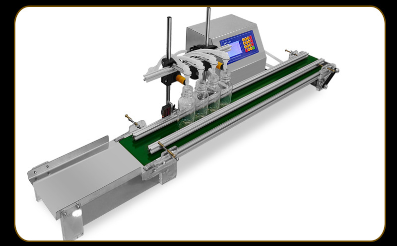 RFID automatic small four-head liquid filling machine RFID conveyor belt liquid filling machine with conveyor 13 RFID automatic small four-head liquid filling machine RFID conveyor belt liquid filling machine with conveyor 13