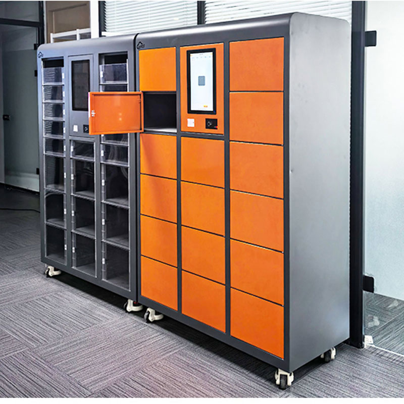 RFID smart locker RFID tool lending cabinet with chip-based automatic card swiping and facial recognition login 4