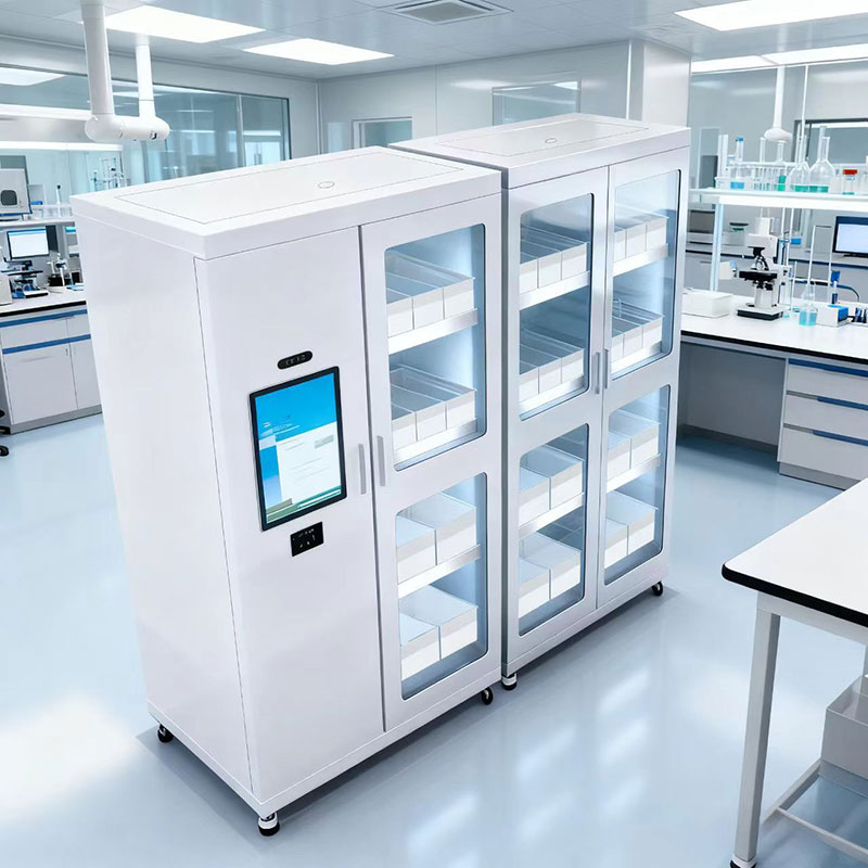 RFID smart weighing material cabinet; RFID facial recognition workshop tool and consumables requisition, borrowing, and return automatic inventory cabinet 2.
