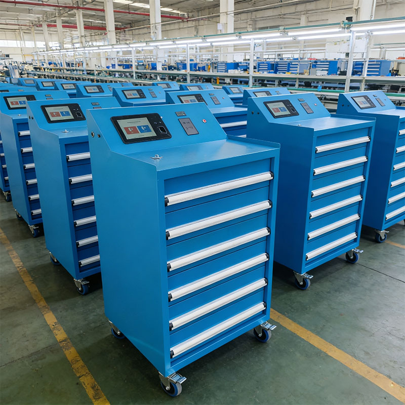 RFID Smart tool cart customization RFID tool cart tool management system RFID tool cabinet system rfid tool storage cabinet 4