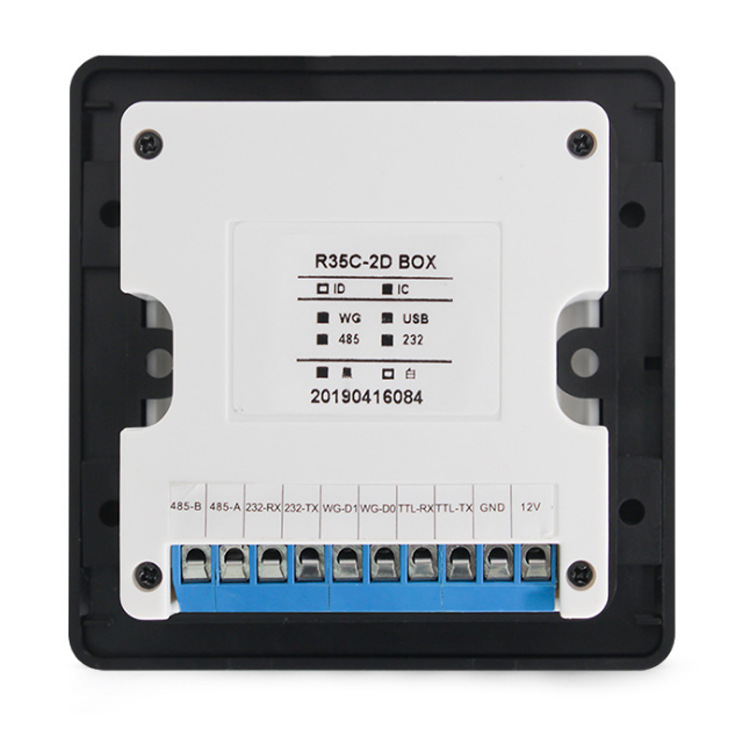 86-Box Embedded Access Control Reader | RFID & QR Code Scanner | Wiegand USB RS232/485 86-Box Embedded Access Control Reader | RFID & QR Code Scanner | Wiegand USB RS232/485