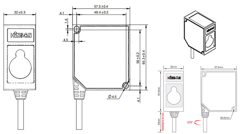 High-Precision Optical Displacement Sensor | AGV Dual-Vehicle Coordination & Stacker Crane Anti-Collision Laser Rangefinder