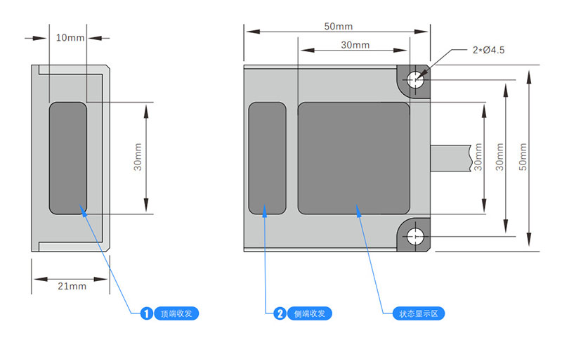 Overhead Crane Wireless <a href=https://rfid-life.com/product/RFID-glasses-mirror-frame-management-label-3D-shared-eye-electronic-label-can-be-printed.html target='_blank'>optical</a> Communication Module | 4m Range Low Latency AGV Data Transceiver Overhead Crane Wireless Optical Communication Module | 4m Range Low Latency AGV Data Transceiver
